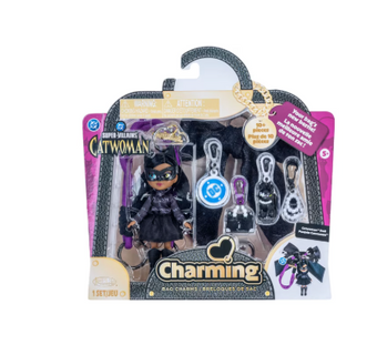 DC Catwoman Charming Doll Bag Charm with Accessories Toy New with Box