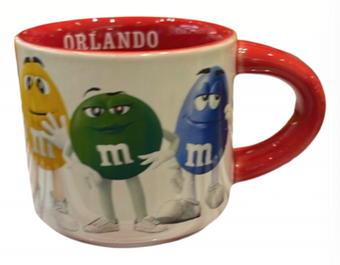 M&M's World Orlando All Characters Mini Espresso Mug New with Tag