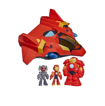 Disney Jr. Marvel Iron Man his Awesome Friends Giant-Sized Armor Iron Jet New