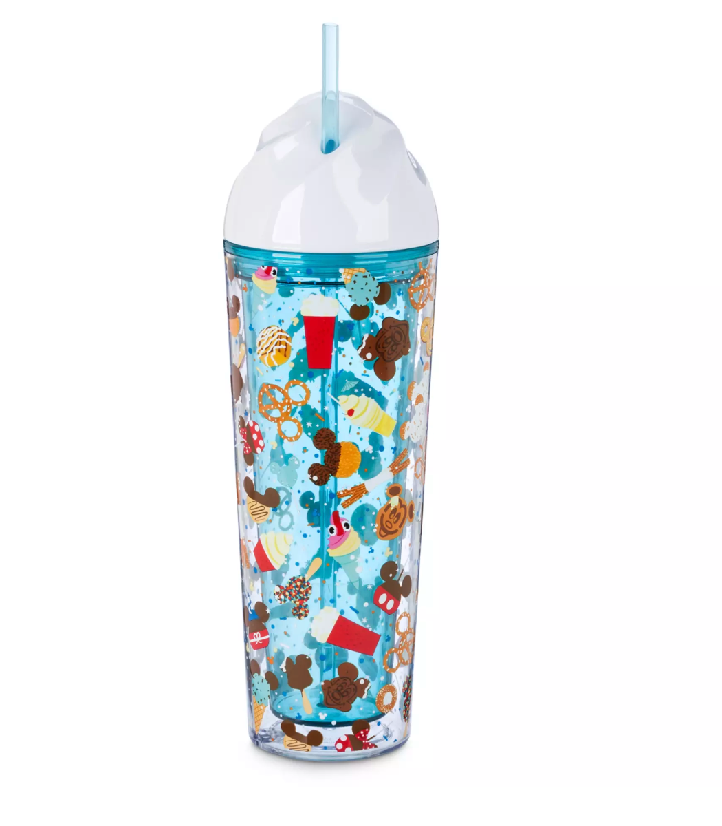 Disney Parks Food Icons Collection 22oz Tumbler with Straw New