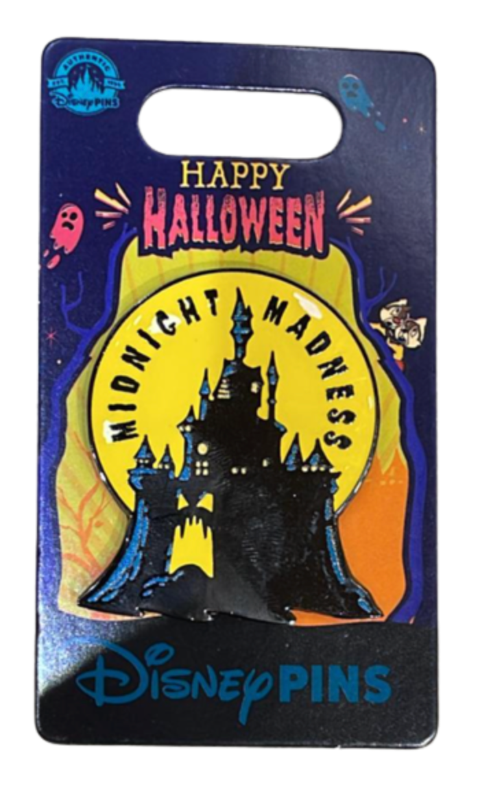 Disney Parks 2023 Happy Halloween Midnight Madness Haunted Castle Pin New w Card