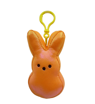 Peeps Easter Peep Orange Bunny Backpack Clip Keychain New with Tag