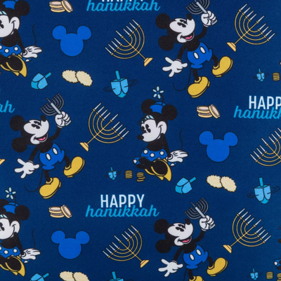 Disney Parks Mickey and Minnie Hanukkah Light-Up Loungefly Mini Backpack New