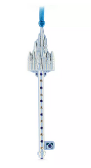 Disney Parks Cinderella Castle Key Christmas Ornament New With Tag