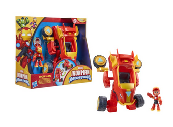 Marvel Iron Man his Awesome Friends 2-In-1 Mech Suit & Vehicle Toy New with Box