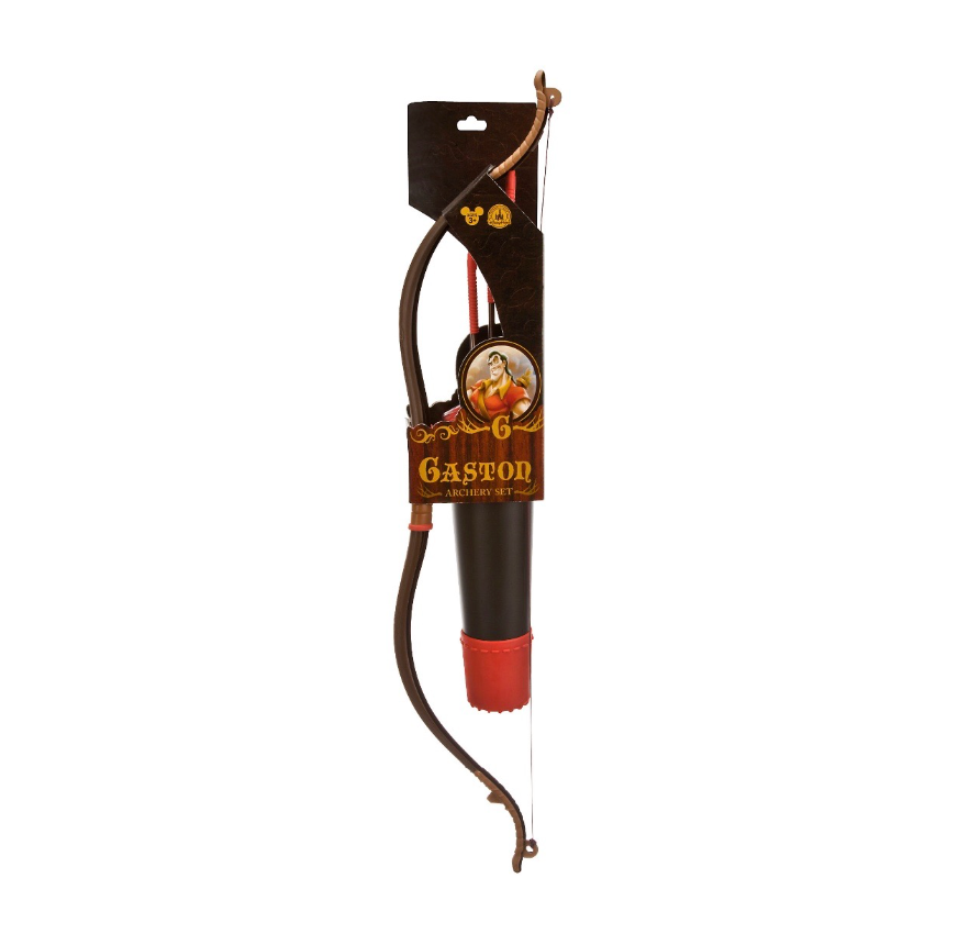 Disney Parks Beauty and the Beast Gaston Toy Archery Set New with Box
