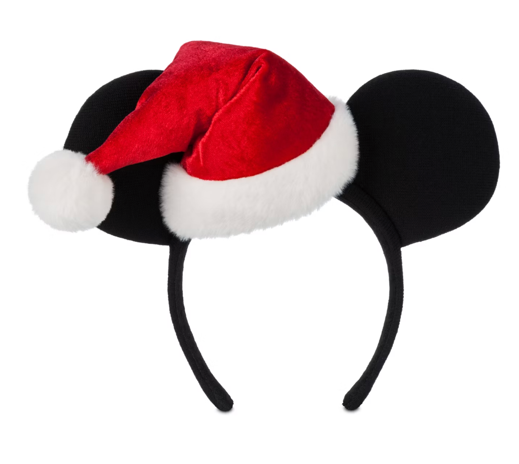 Disney Parks Mickey Mouse Santa Ears Headband Adult Holiday New With Tag