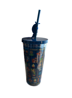 Disney Parks Enchanted Tiki Room Tumbler with Straw New