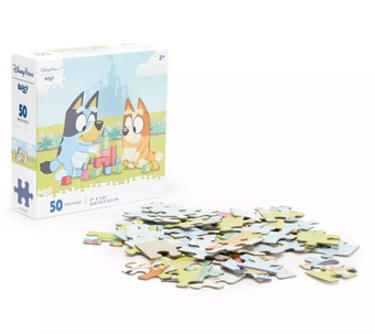 Disney Bluey and Bingo Disney Parks Puzzle New 50 Pieces