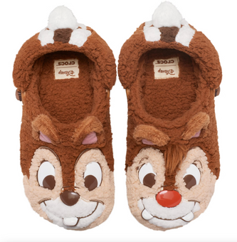 Disney Parks Crocs Chip 'n Dale Fuzzy Clogs for Adults M9/W11 New With Tag