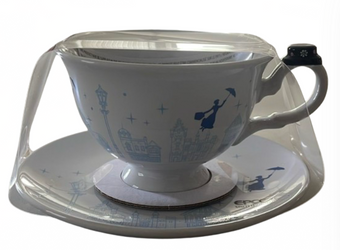 Disney Parks Epcot Showcase Mary Poppins Teacup and Saucer Set New With Tag