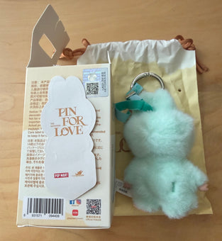 Pop Mart Labubu The Monsters Pin for Love Letter I Plush Keychain USA New