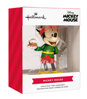 Hallmark Disney Mickey Mouse Holiday Elf Christmas Ornament New