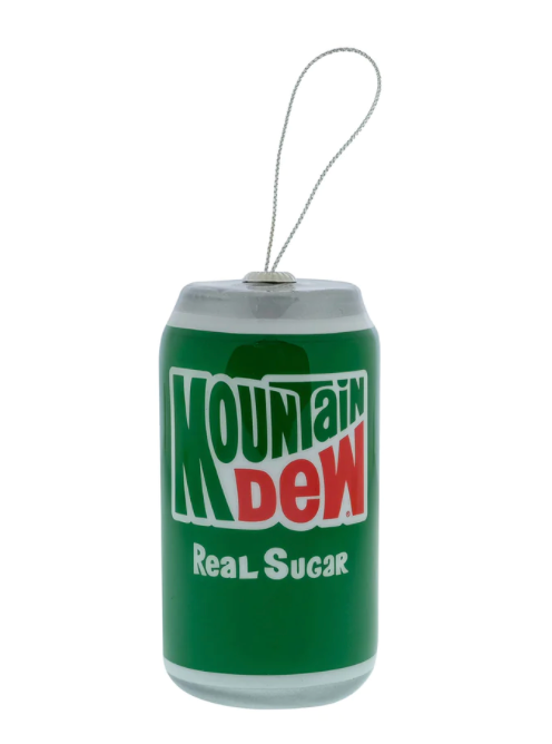 Mountain Dew Decoupage Christmas Tree Ornament New With Tag