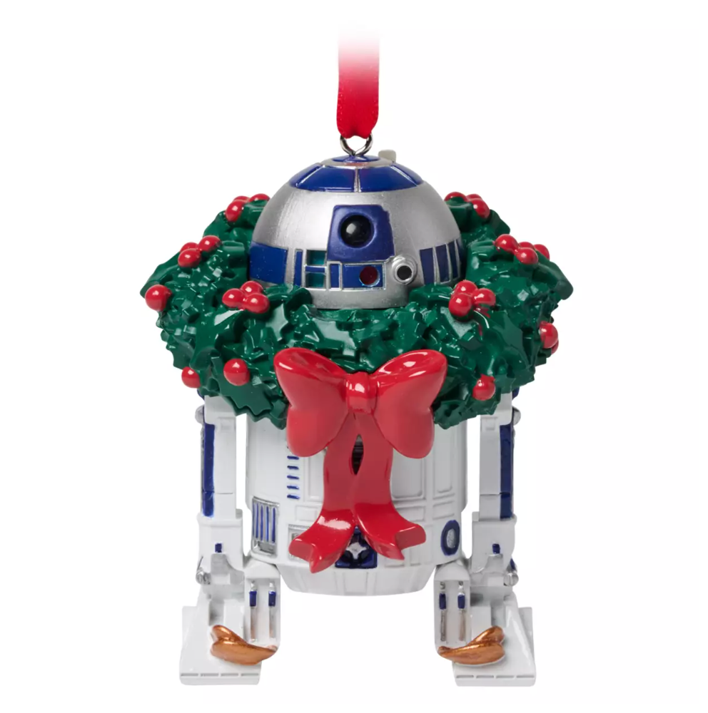 Disney Parks R2-D2 Light-Up and Sound Sketchbook Christmas Ornament New