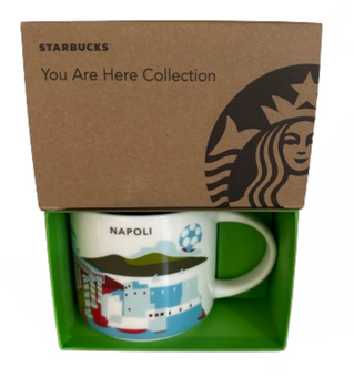 Starbucks You Are Here Napoli Naples Italy Ceramic Coffee Rare Mug New with Box