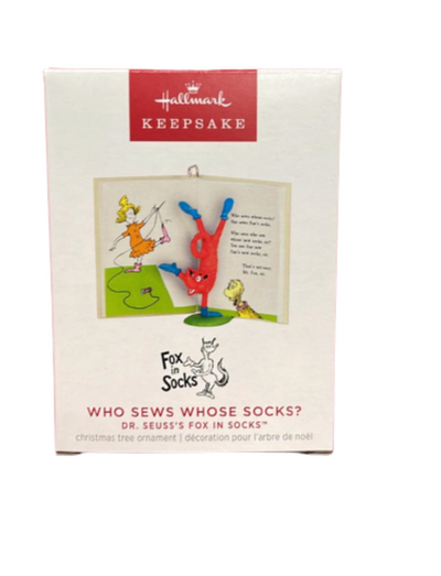 Hallmark 2023 Keepsake Dr. Seuss's Fox in Socks Christmas Ornament New w Box O