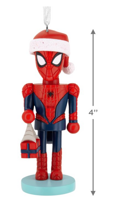 Hallmark Disney Marvel Spiderman Nutcracker Christmas Tree Ornament New