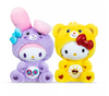 Care Bears x Hello Kitty as Funshine Bear & My Melody as Share Bear Plush Set N