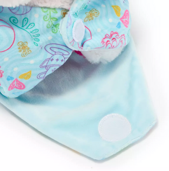 Disney Cheshire Cat Plush in Blanket Pouch Disney Babies Small 10'' Alice New