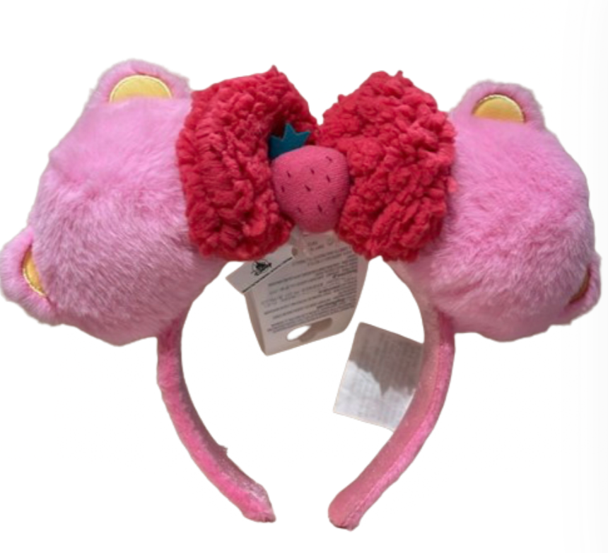 Disney Parks Lotso Strawberry Plush Ear Headband New With Tag