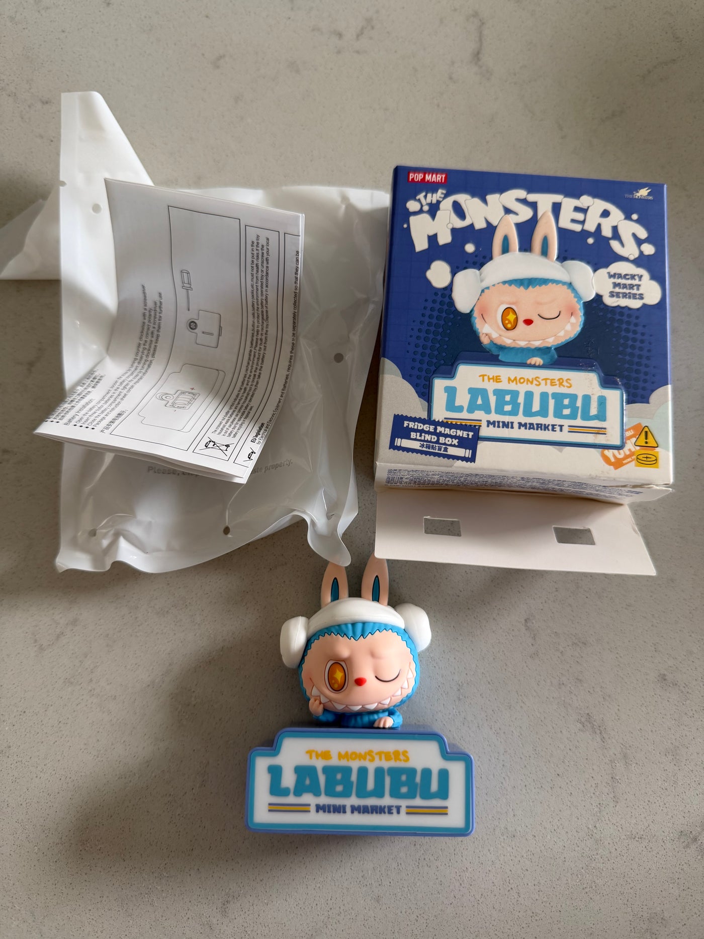 Pop Mart Labubu The Monsters Wacky Mart Cup Noodles Fridge Magnet USA Seller New