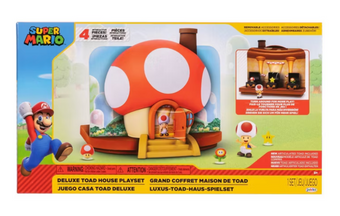 Nintendo Super Mario Deluxe Toad House Playset Toy New With Tag