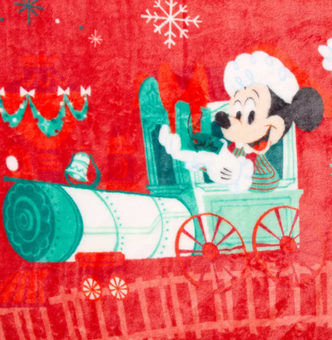 Disney Parks Mickey Mouse and Friends Christmas Throw Blanket New With Tag