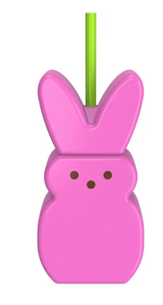 Peeps Sculpted Tumbler with Straw, Pink, 14oz New With Tag