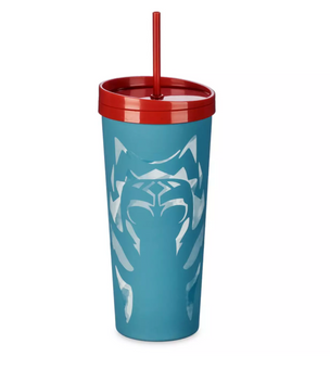Disney Star Wars Ahsoka Stainless Steel Tumbler w Straw Ashley Eckstein New