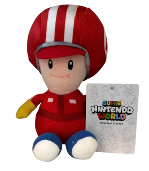 Universal Studios Super Nintendo World Pit Crew Toad Plush Toy New With Tag