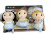 Hallmark Itty Bittys Friends Monica Rachel Phoebe Wedding Dresses Plush New