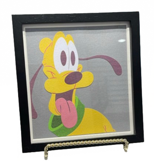 Disney Parks ‘Play in the Park’ Pluto Frame Wall Art New with Box