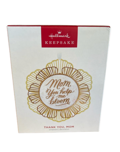 Hallmark 2023 Keepsake Thank You Mom Metal Christmas Ornament New with Box