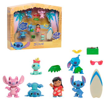 Disney Stitch Movie Collectible 7 Figure Pack Toy New with Tag