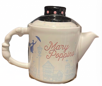 Disney Parks Mary Poppins Teapot United Kingdom EPCOT New With Tag