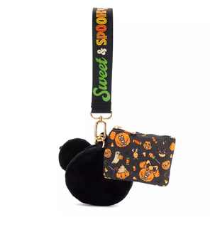 Disney Parks Halloween Mickey Halloween Wristlet Set Sweet and Spooky New w Tag