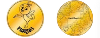 Disney Contemporary Resort Florida Orange Bird Collectible Coin Medallion New