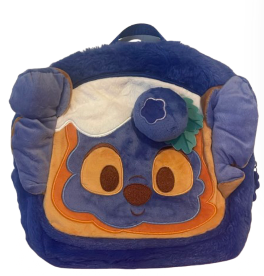 Disney Parks Munchlings Stitch Blueberry Loaf Plush Mini Backpack New with Tag