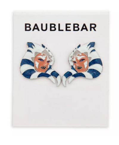 Disney Parks Ahsoka Tano Earrings BaubleBar Star Wars Women Galaxy New with Card