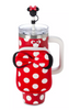 Disney Parks Minnie Mouse Icon Travel Tumbler Straw plus Zip Case New With Tag