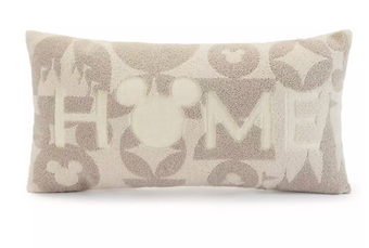 Disney Parks Home Collection Mickey Mouse Icon ''Home'' Throw Pillow New W Tag