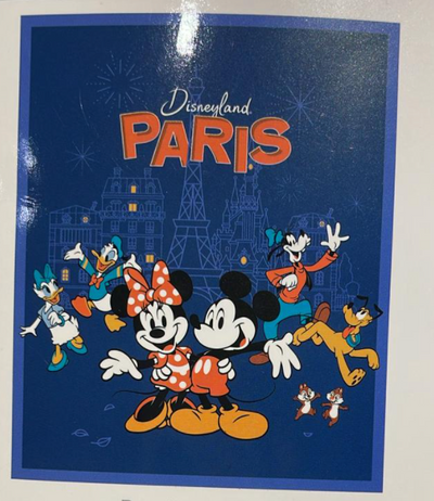 Disney Parks Epcot France Disneyland Paris Mickey Minnie Throw Blanket New W Tag