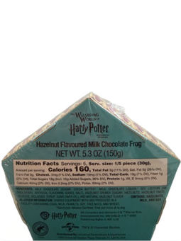 Universal Studios Harry Potter Hazelnut Chocolate Shaped Frog New