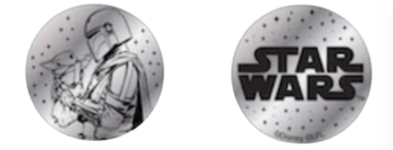 Disney Hollywood Launch Bay Star Wars Mandalorian and Grogu Coin Medallion New