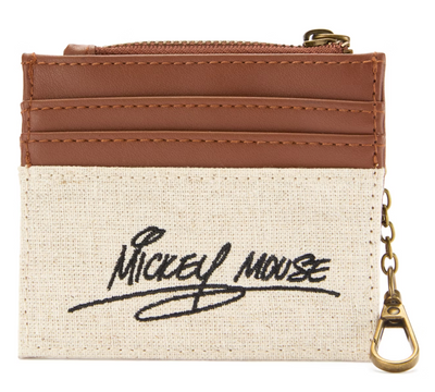 Disney Parks Mickey Mouse Canvas Wallet New with Tag