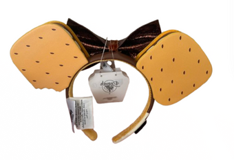 Disney Parks Eats S’mores Mickey Ears Headband Adult Size New With Tags