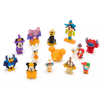 Disney Parks Halloween Countdown Calendar Figurine Set 13 Costumed Character