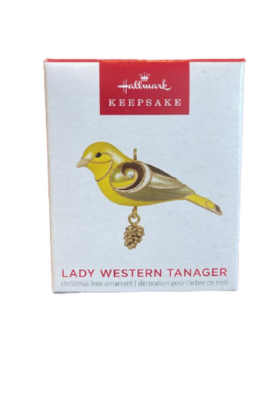 Hallmark 2023 Keepsake Mini Lady Western Tanager Christmas Ornament New with Box