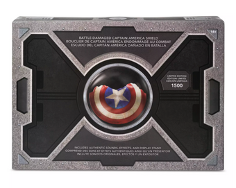 Disney Parks Captain America Battle-Damaged Shield Limited Edition D23 New W Tag